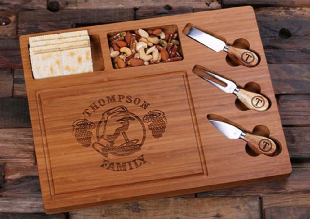 Personalized cutting board for hostess gift