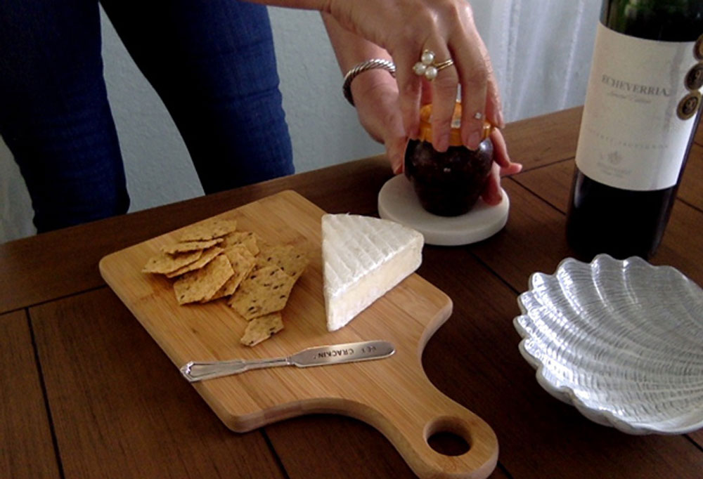 cheeseboard for 1. Single girls dinner.