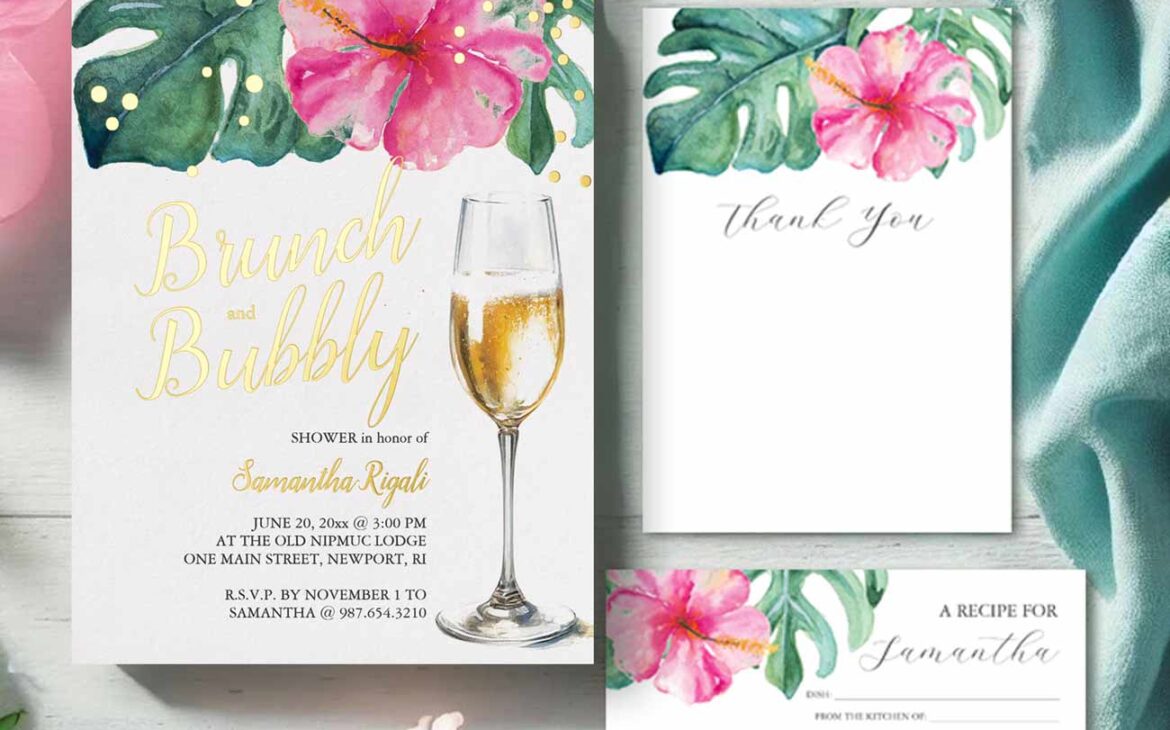 Brunch and Bubbly Bridal Shower – DIY Mimosa Bar Ideas