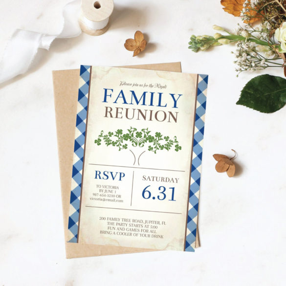 download your free pdf family reunion invitation printables and edit using Acrobat Reader