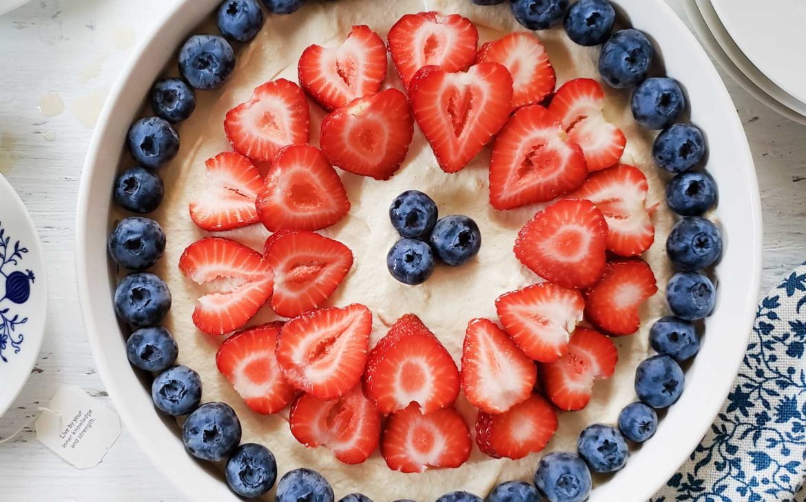 Victoria’s Recipe Box: Red, White and Blue Plant Based Berry Tart