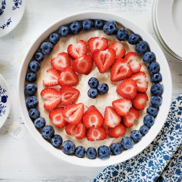 plant based vegan mixed berry tart