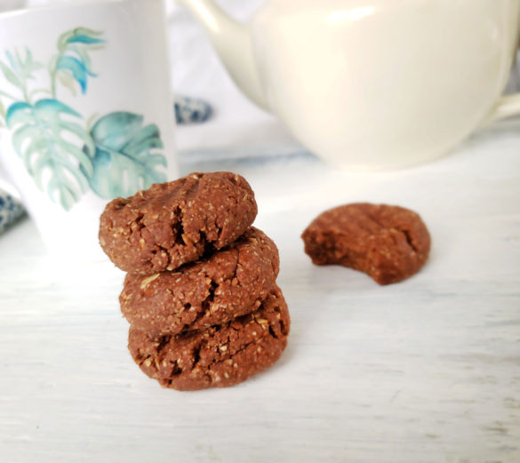 chocolate cookies vegan and no bake super healthey