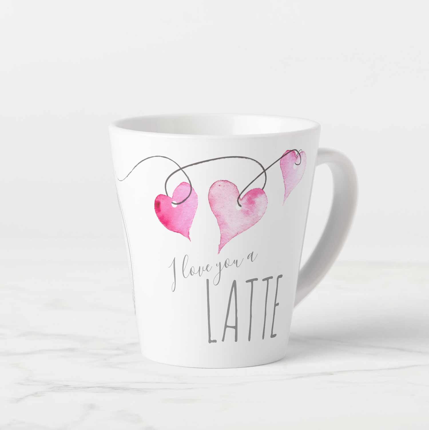 Valentines day gift ideas latte mug for coffee lovers. Click to shop.