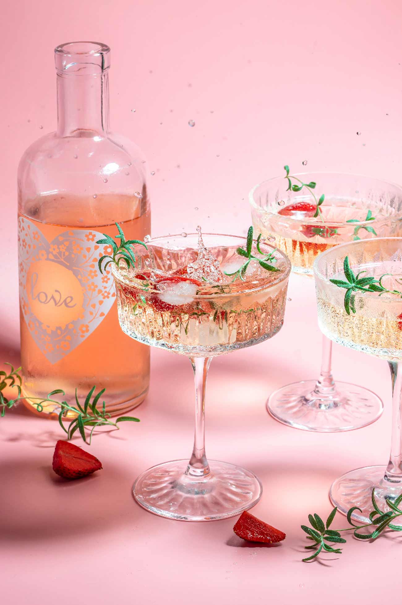 Valentine's party ideas mimosa bar