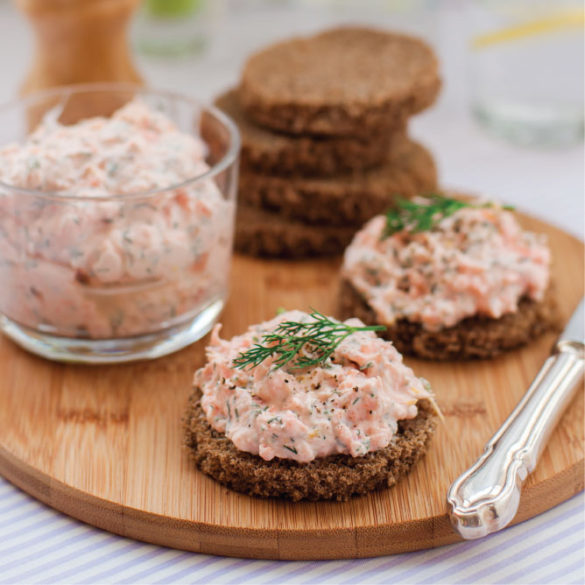 last minute easter brunch idea smoked salmon spread