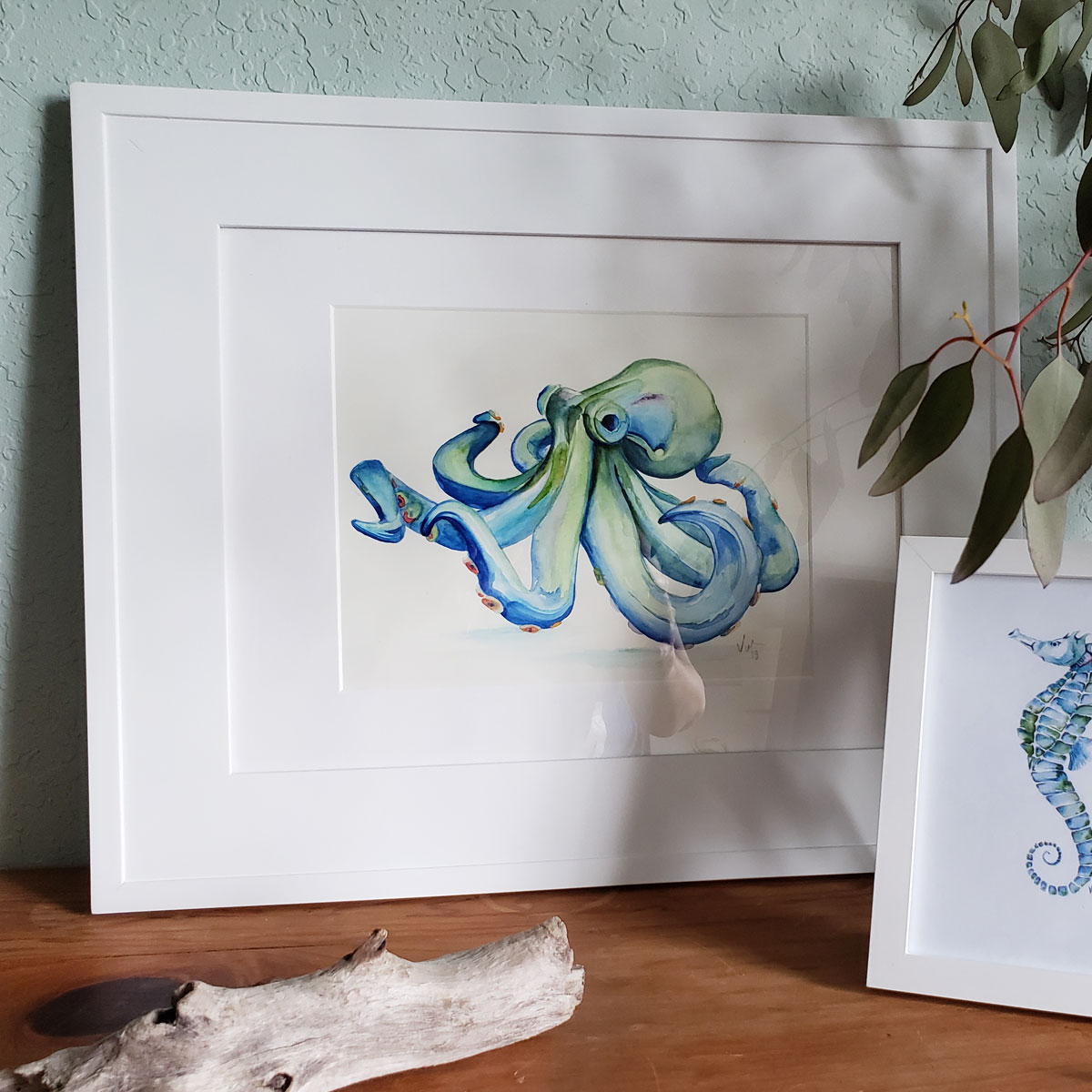 Watercolor Blue Octopus by Victoria Grigaliunas was accepted to the APBC Summer Dreams Juried Exhibit.