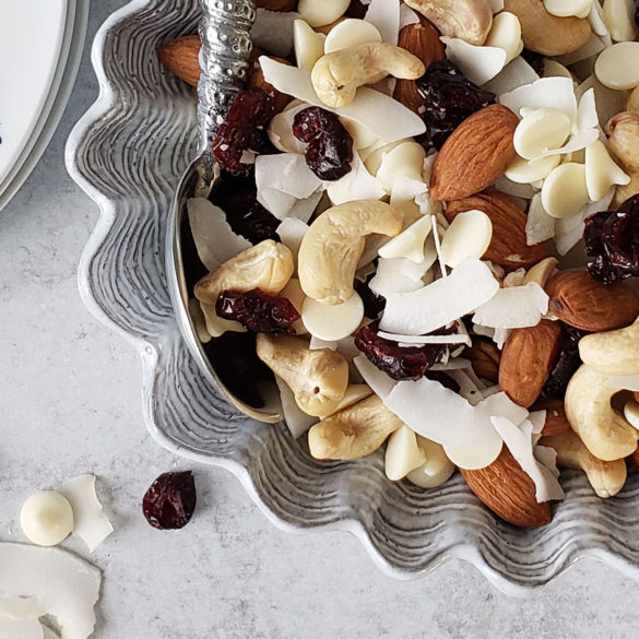 Healthy fall party mix made with wholesome ingredients