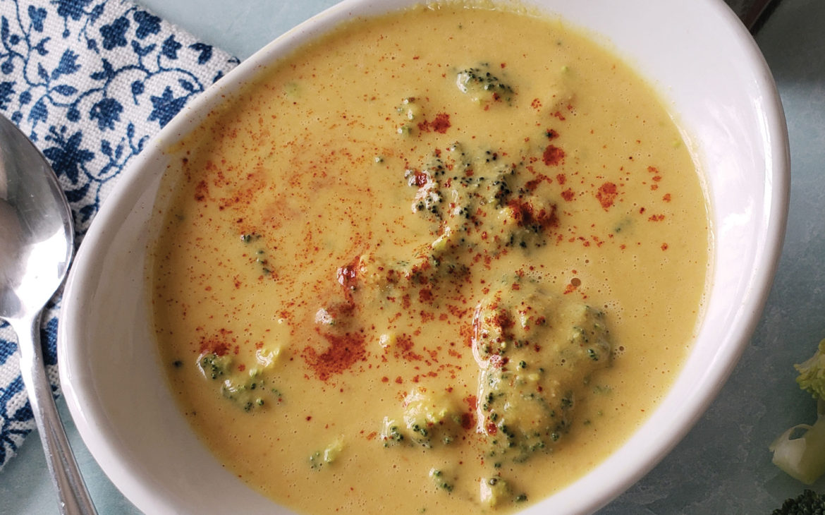 The best vegan broccoli cheddar soup recipe