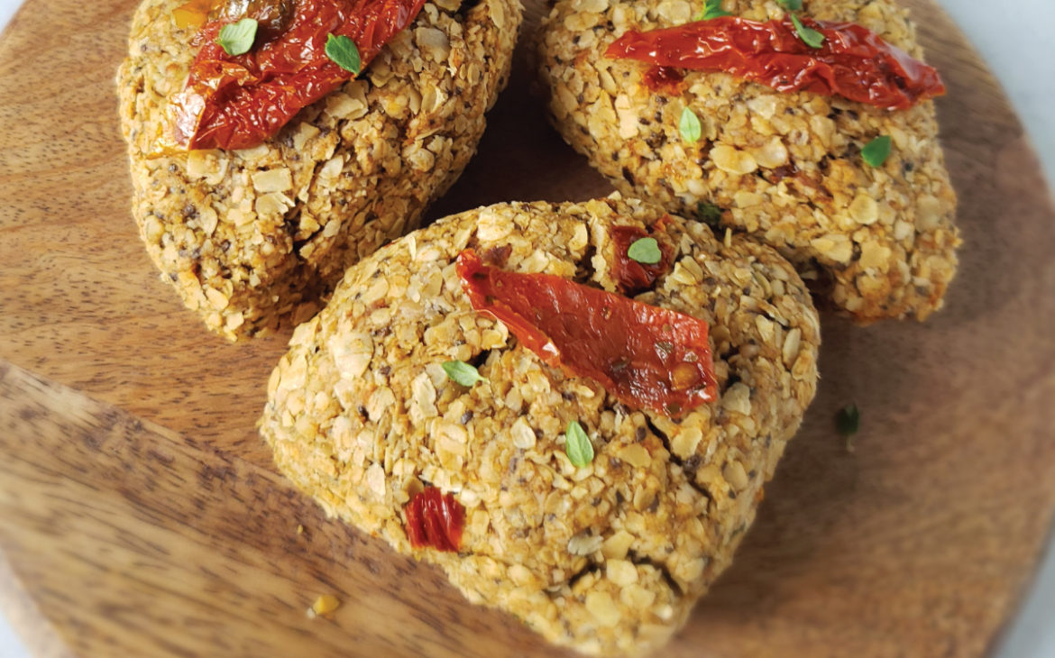 Savory Vegan Oat Flour Scones