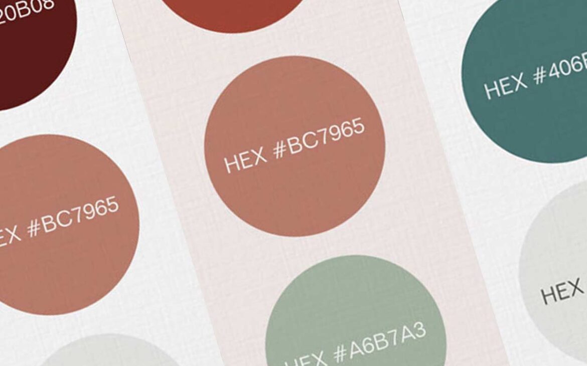 Wedding Color Palette Card with Hex Color Codes, Zazzle