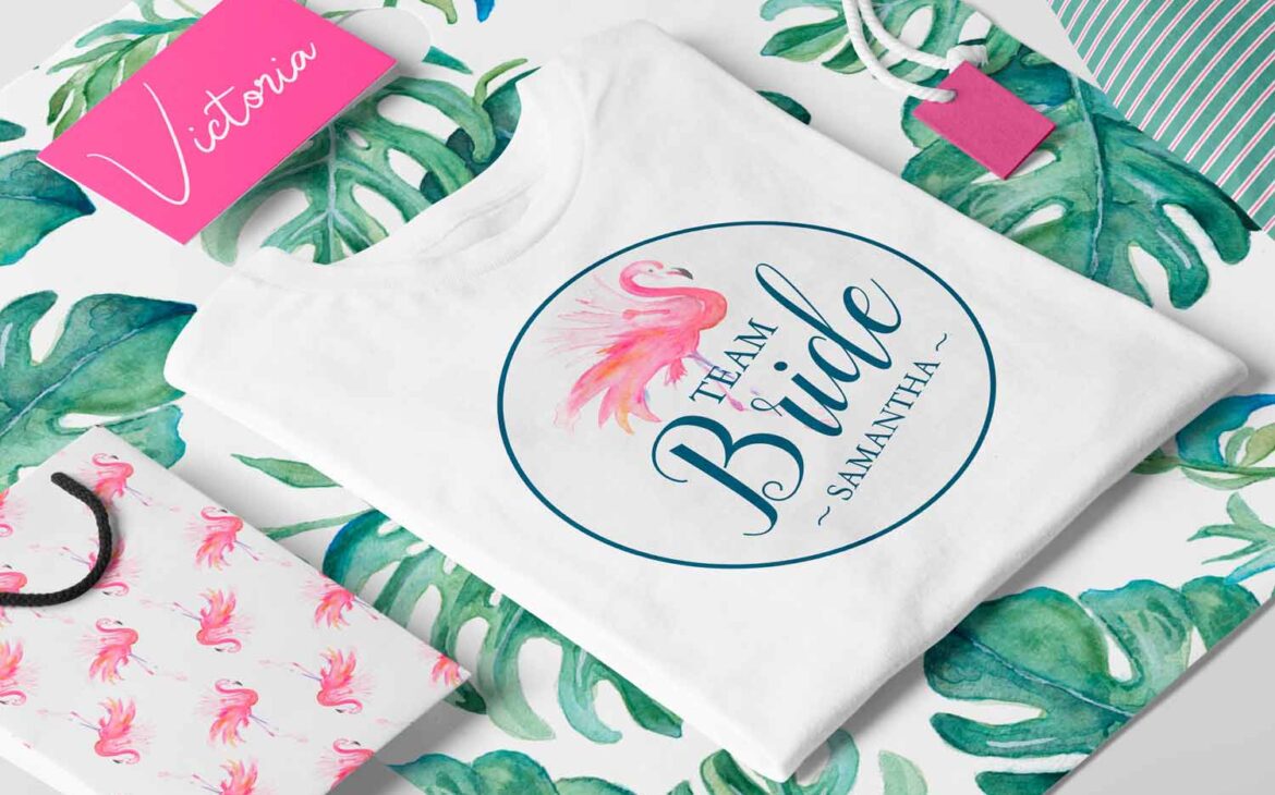 bridesmaid proposal gifts for a tropical destination wedding.