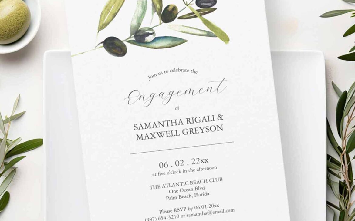 Engagement Party Invites: Inviting Elegance