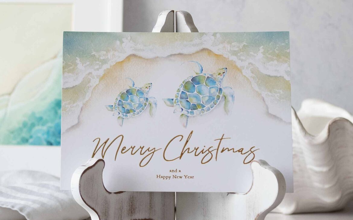 Splash of Joy: Beach Christmas Cards for the Holidays