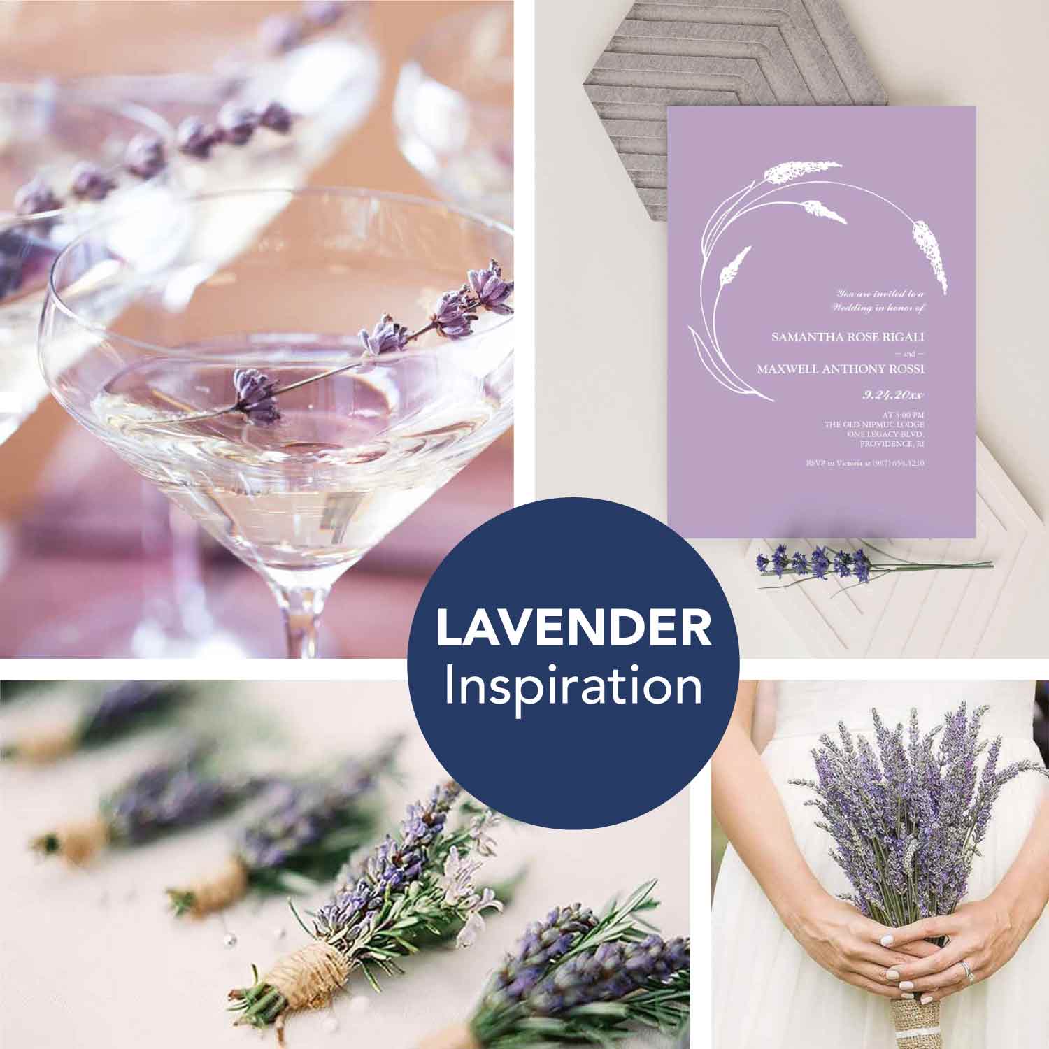 DIY lavender wedding theme