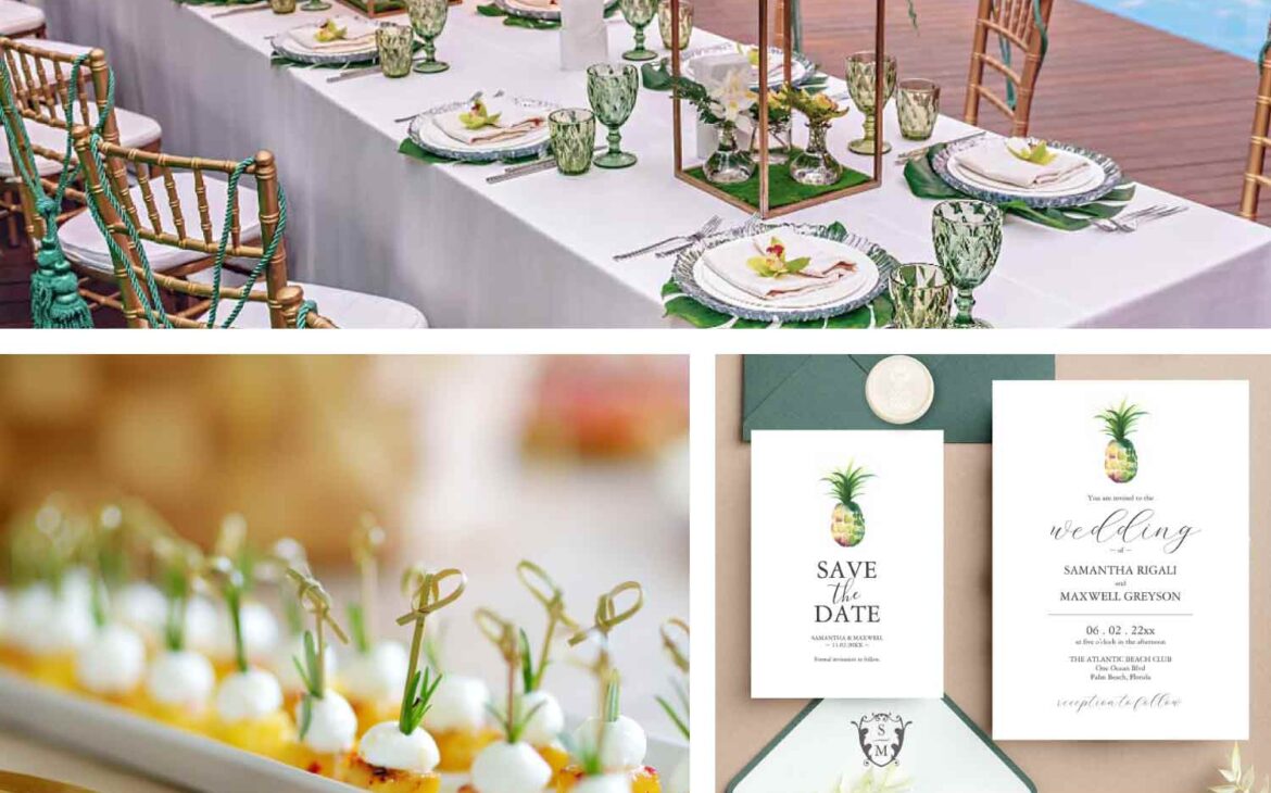 Tropical Paradise Unveiled: A Pineapple-Themed Destination Wedding