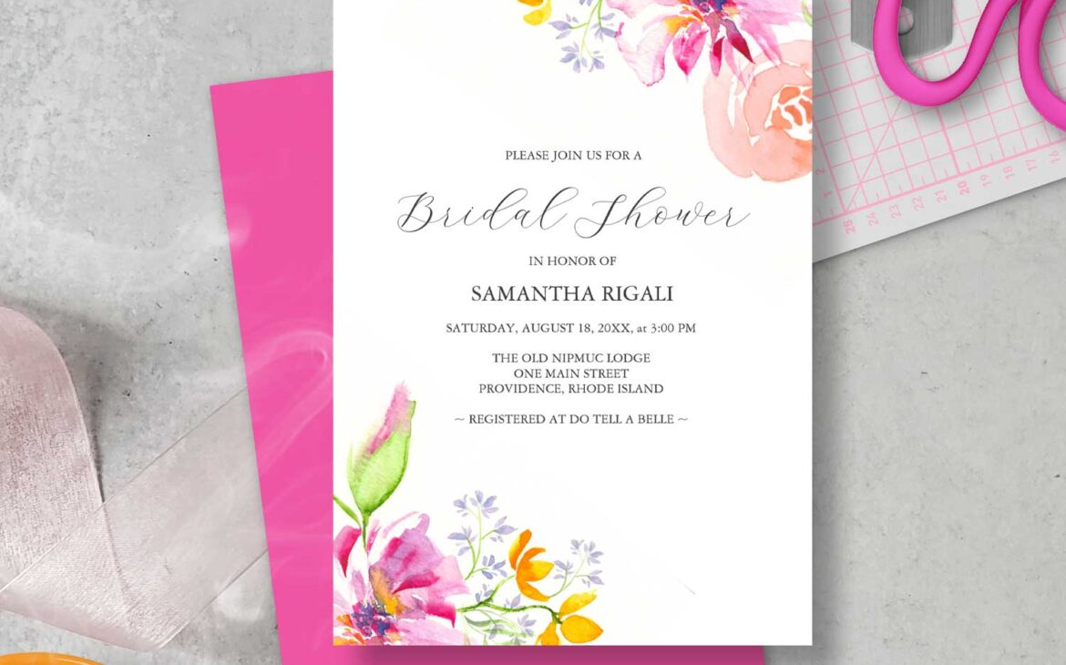 Make Your Own Bridal Shower Invitations