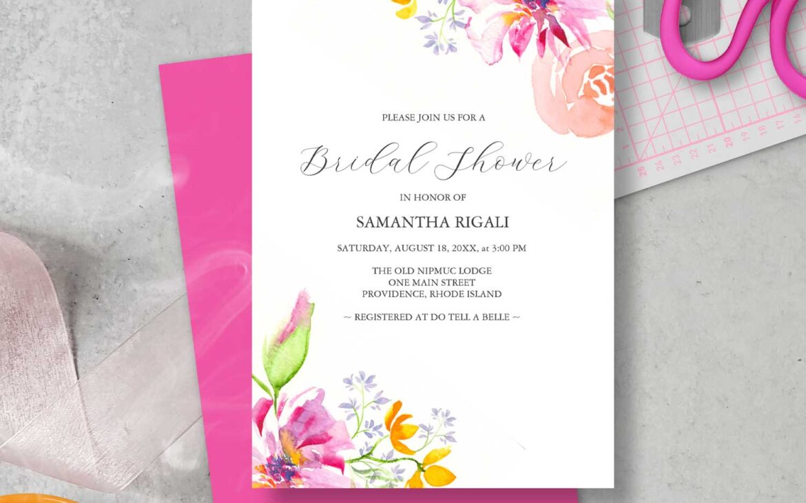 DIY Bridal Shower Invitations