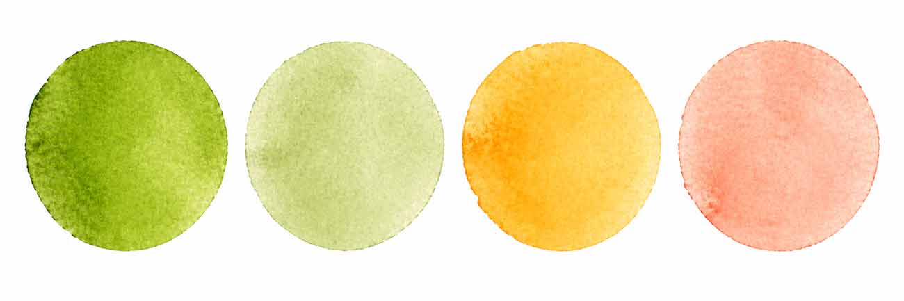 citrus wedding colors for spring features greens, orange, and peach 