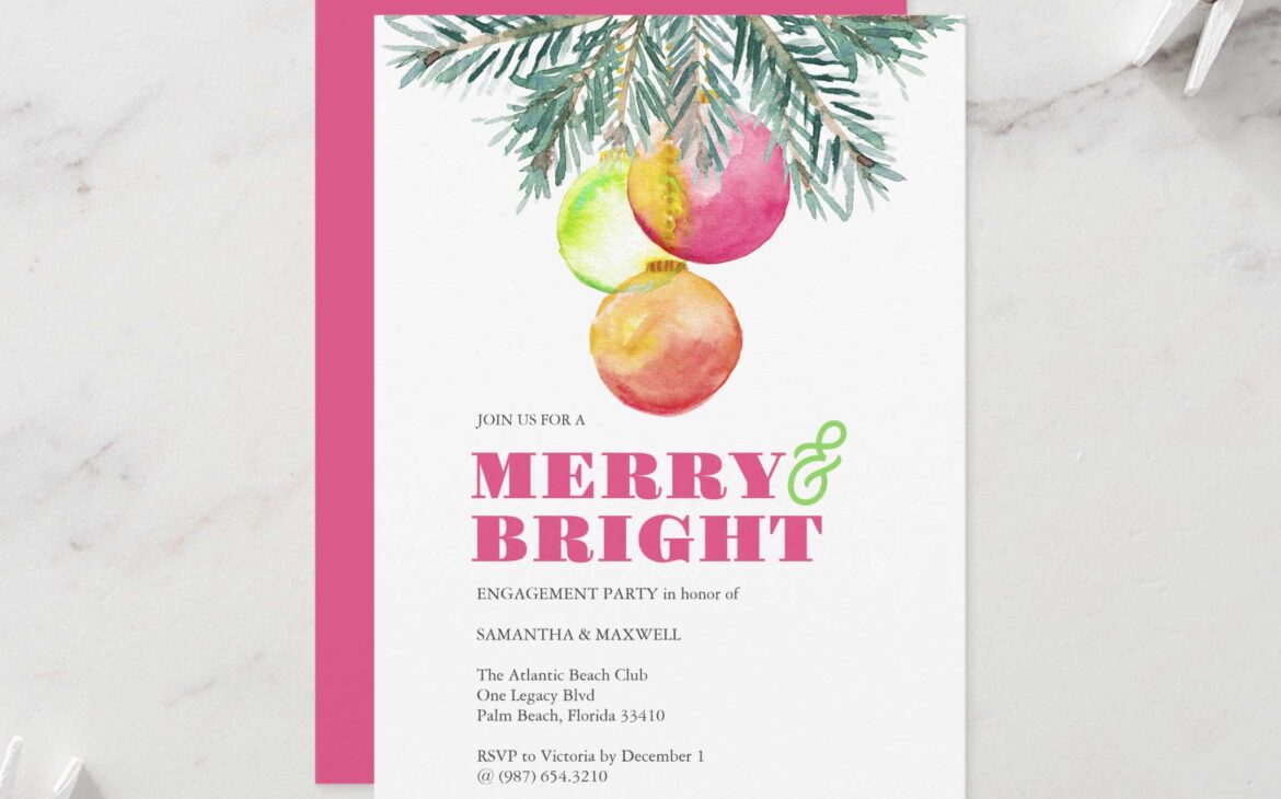 Winter Engagement Party Invitations: A Celebration of Love and Seasonal Elegance