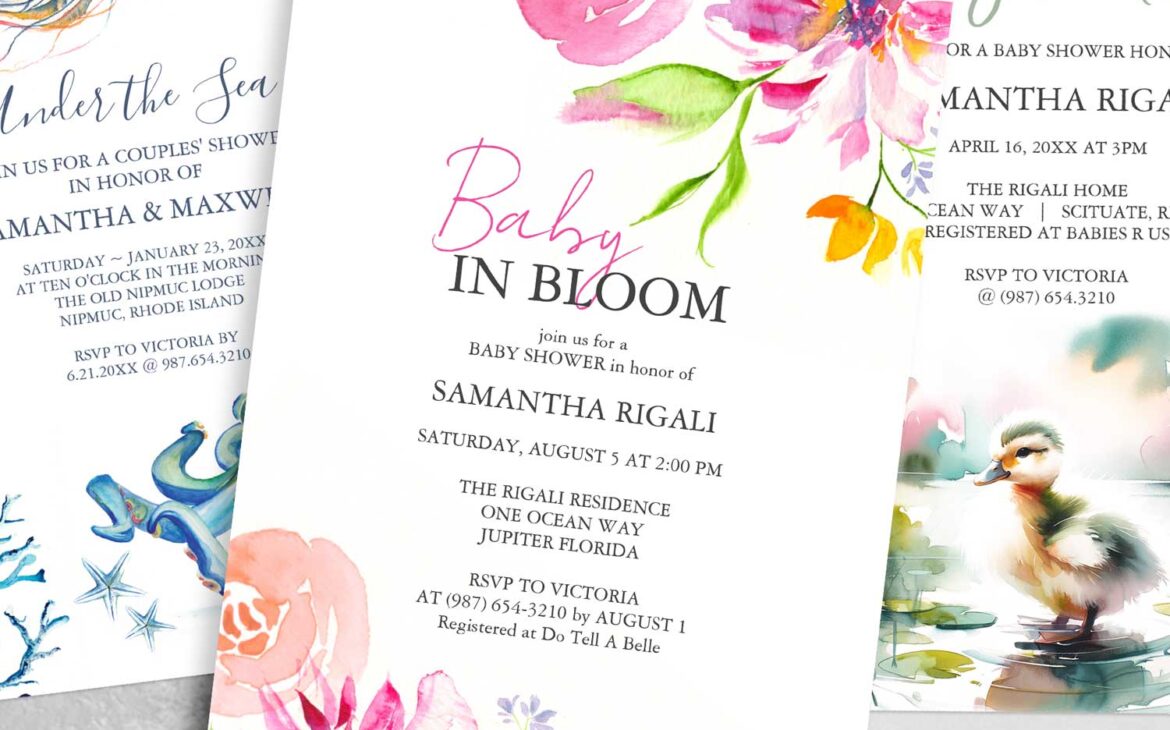 Printable Baby Shower Invitations: A Personal and Affordable Touch