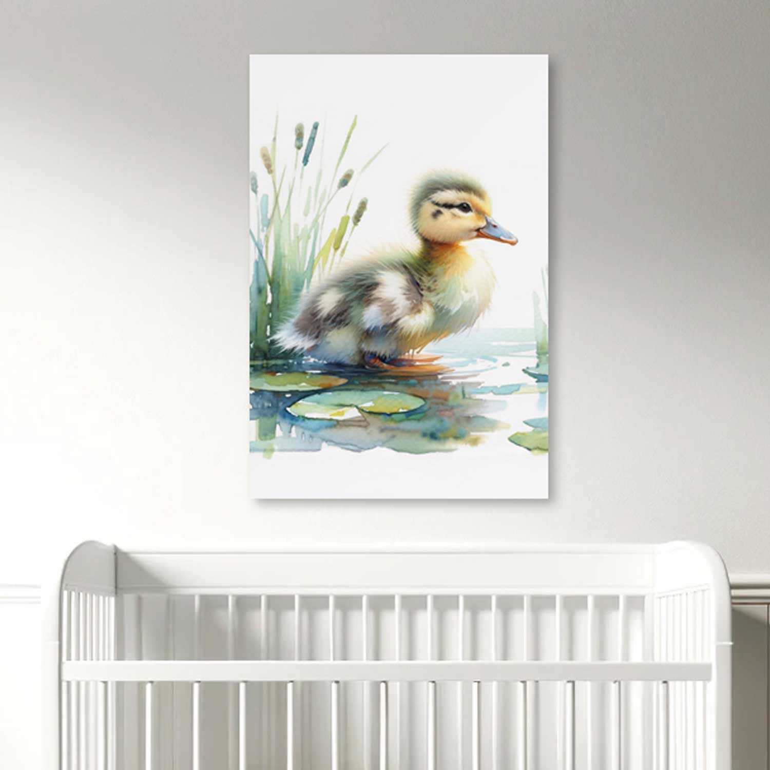 Duck themed nursery decor reversible sign.