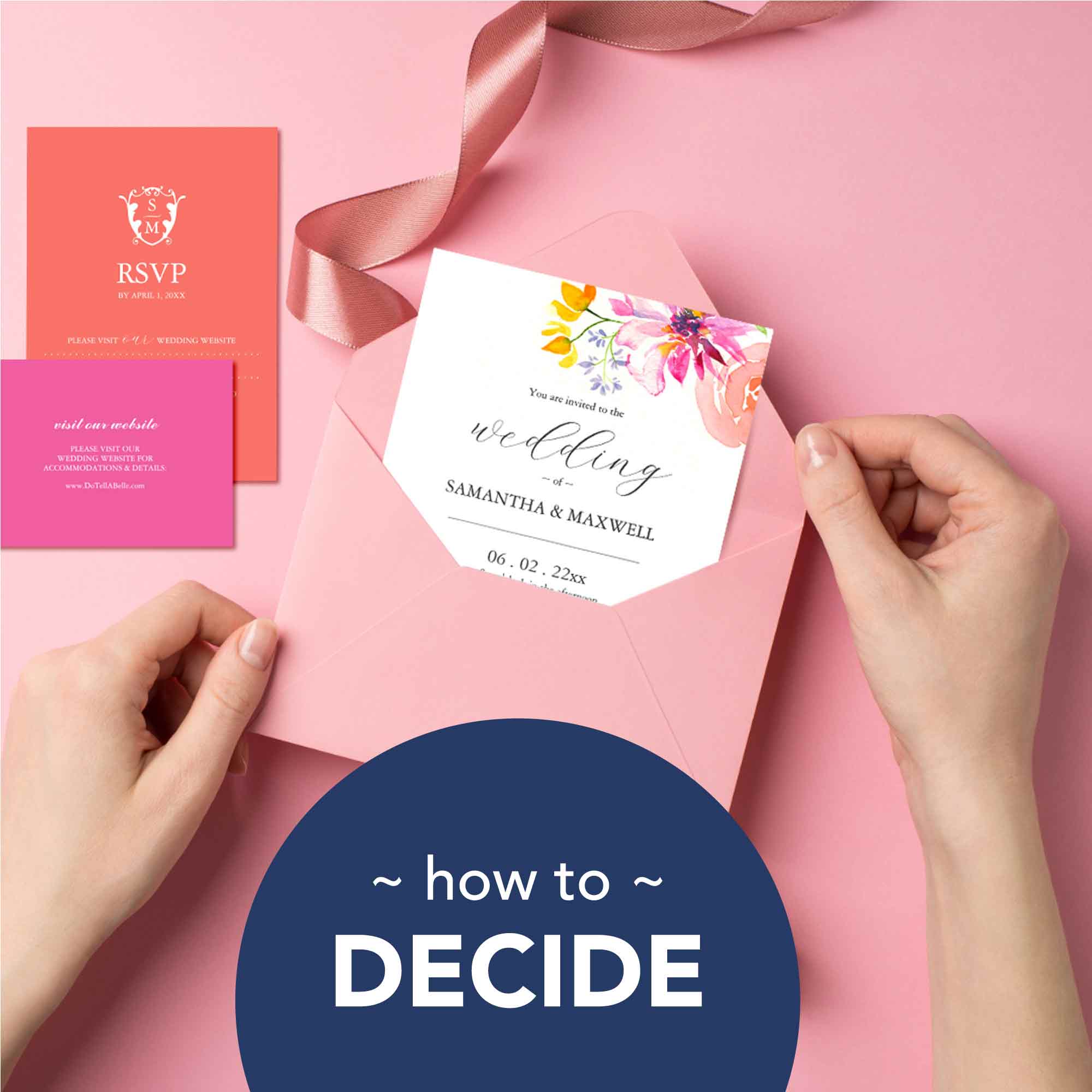 Whose name goes first on a wedding invitation. How to decide.