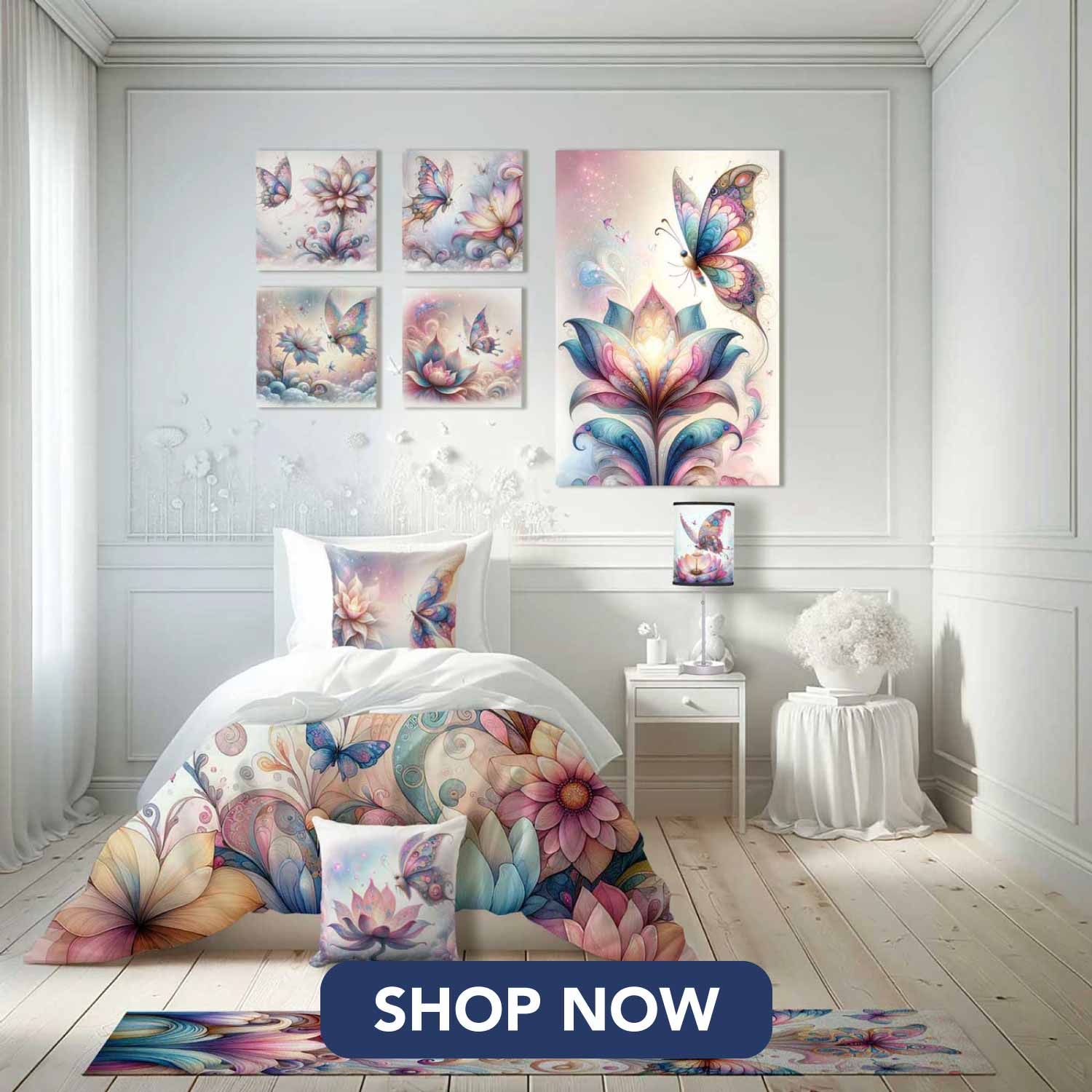 butterfly bedroom decor
