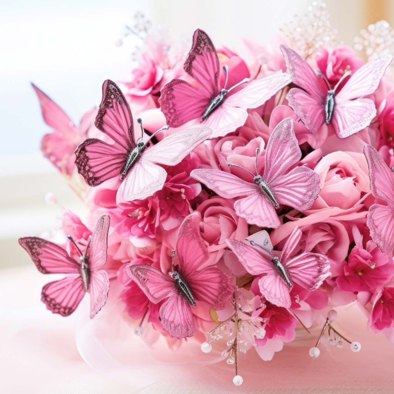 Girl baby shower ideas butterflies and lullabies floral centerpieces