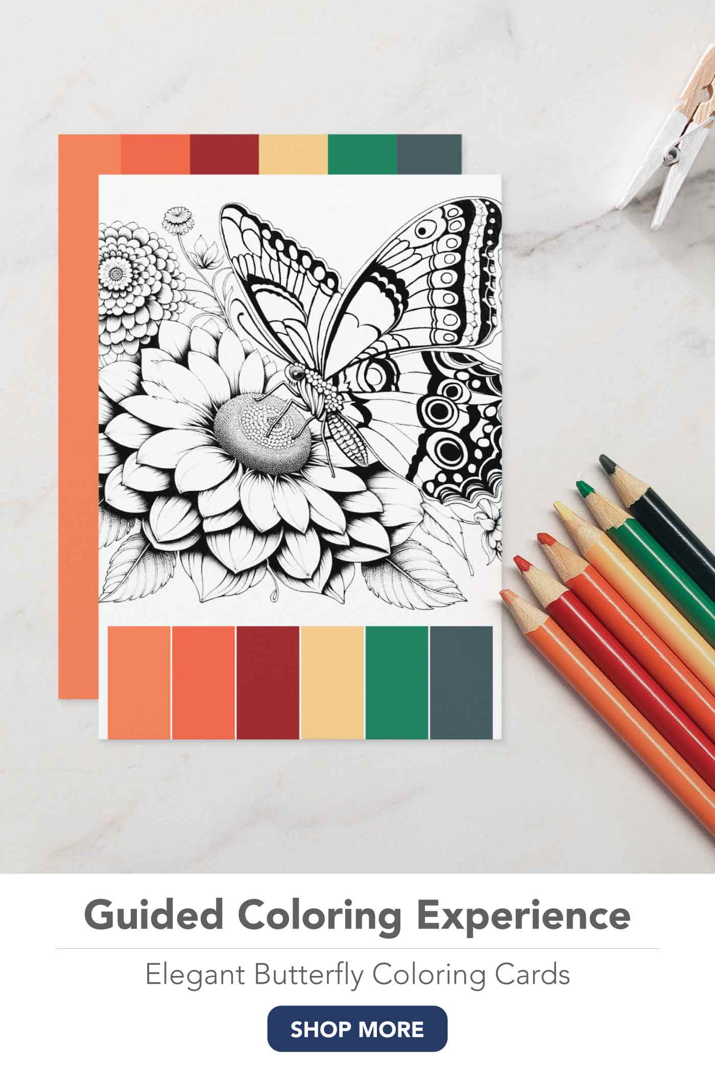 Click to shop these coloring template cards and level up your coloring techniques with colored pencils. 
