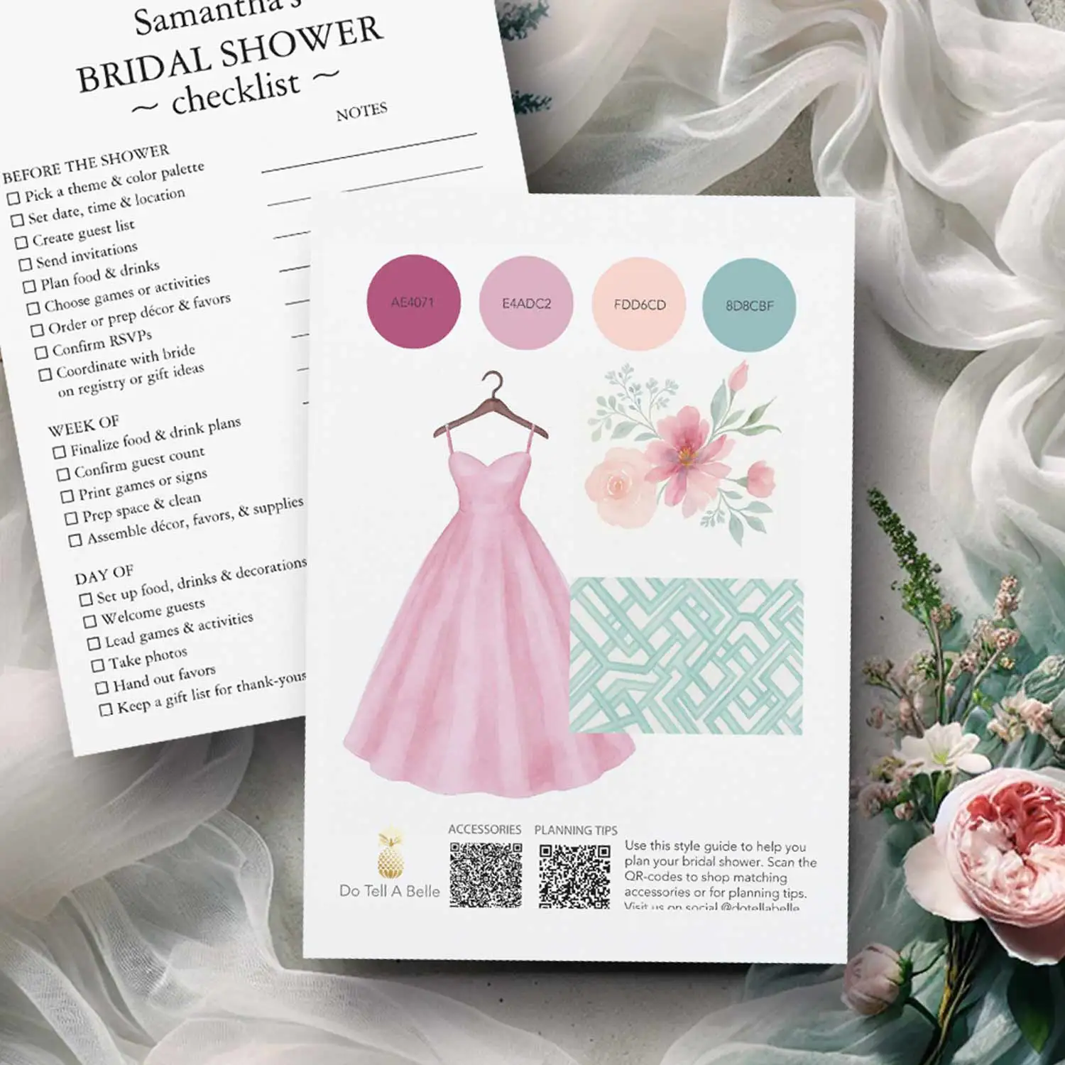 bridal shower planning guide for garden theme.