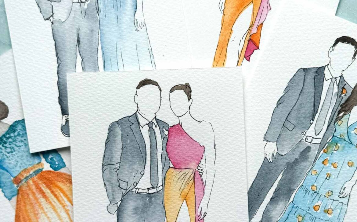 Live Watercolor Guest Portraits