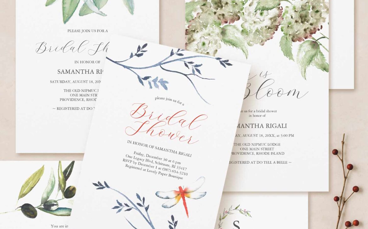 Where to Find Elegant Bridal Shower Invitation Designs for a Rustic Theme