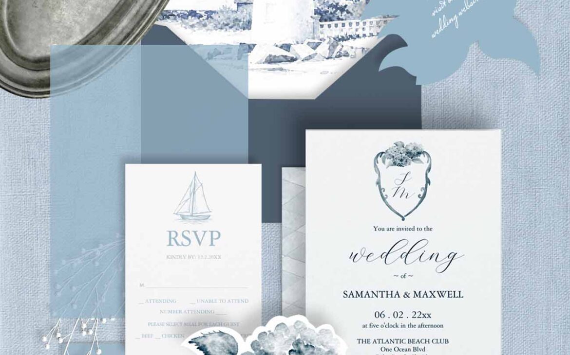 Dusty Blue Wedding Invites: The Key to an Elegantly Understated Theme