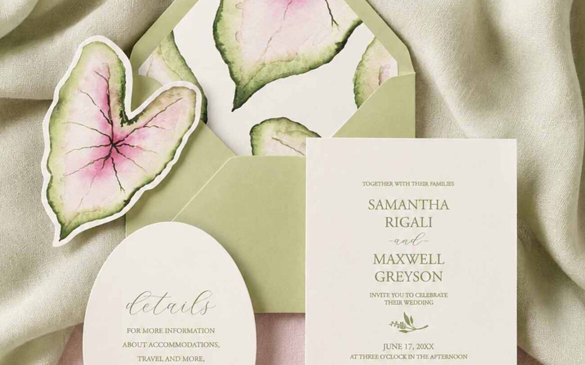 Wedding Invitations to Buy: Unique, Hand-Painted Wedding Invitation Suites from Do Tell A Belle